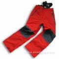Men's Ski Pants with S to XXL Size, Elastic Strap and Water Resistant Zippers